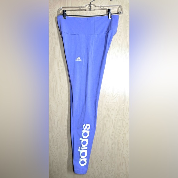 Adidas Violet Cotton Leggings - Picture 2 of 8
